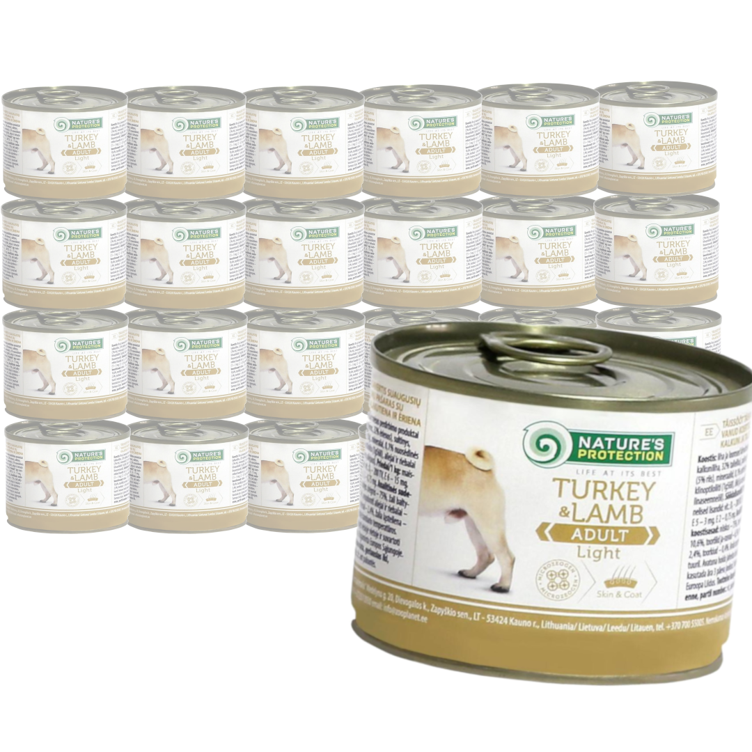 Nature's Protection Adult Dog Light Turkey&Lamb 24x200g Mokra Karma dla Psa z Indykiem i Jagnięciną