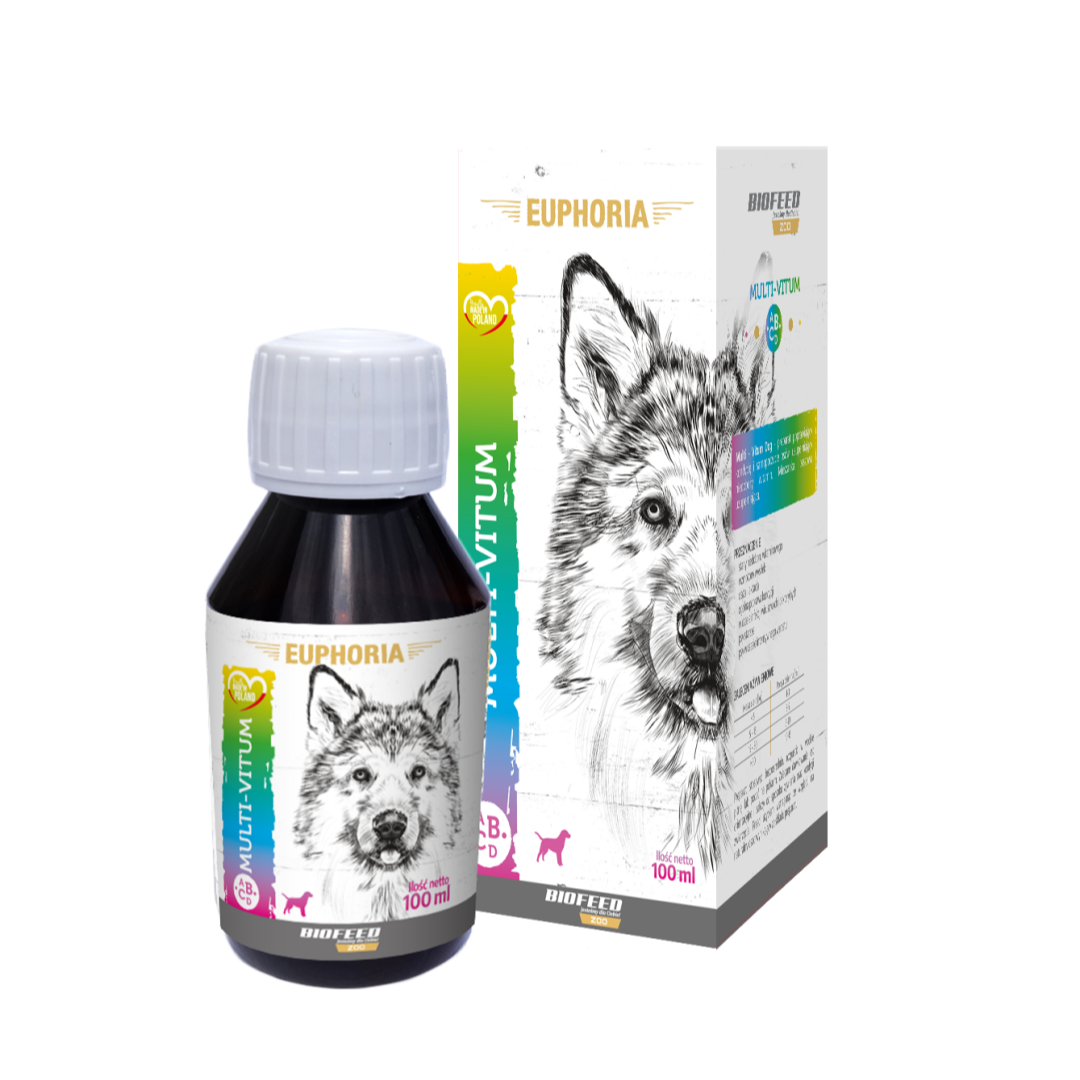 Biofeed Euphoria Multi-Vitum Dog 100ml Multiwitamina W Płynie Dla Psa