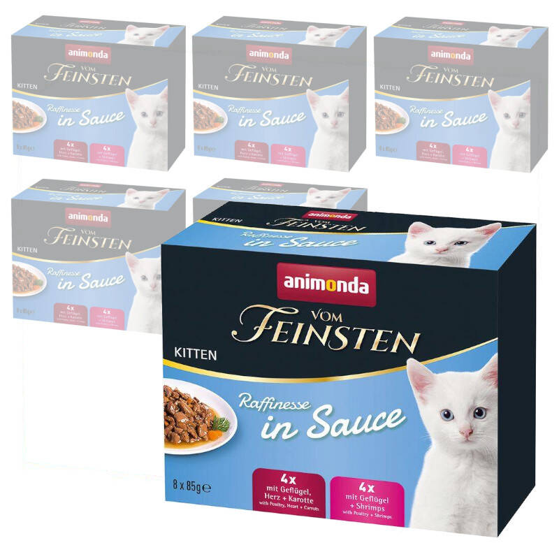 Animonda Vom Feinsten Raffinesse Kitten 8x85g Mixpack Mokra Karma dla Kociąt 