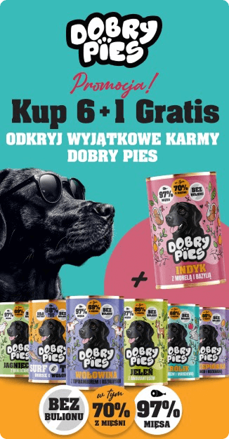 Dobry pies 6+1 gratis