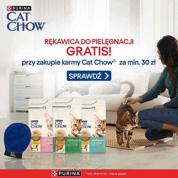 Purina Cat Chow rękawica gratis