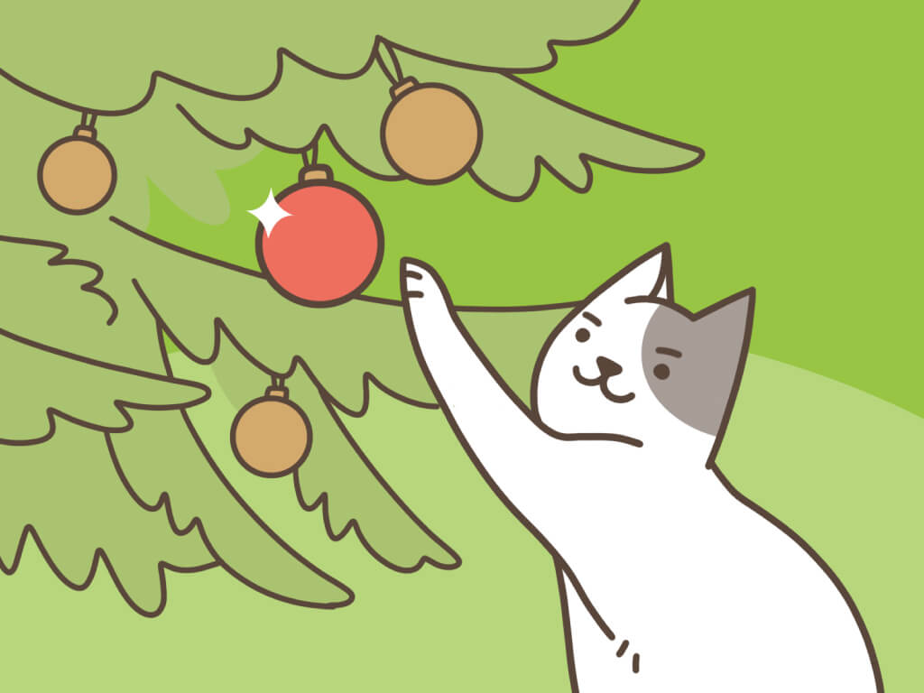 Kot a choinka: jak stworzyć świąteczną atmosferę bez szkód
