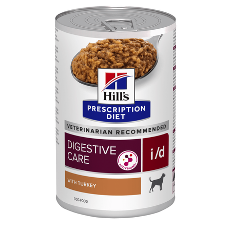 Hill's Prescription Diet i/d Digestive Care 6x360g Mokra Karma Dla Psa Z Indykiem Wsparcie Układu Pokarmowego