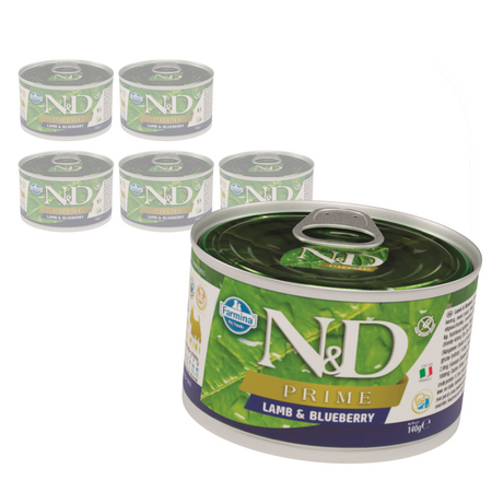 Farmina N&D Dog Prime Lamb Blueberry 6x140g Mokra Karma Dla Psa Jagnięcina I Borówka