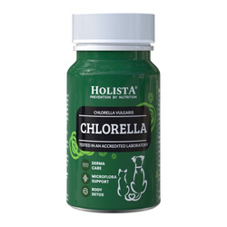 Holista Chlorella 90 Tabletek Naturalna Alga Dla Psa i Kota Detoks Odporność Wsparcie Nerek Zdrowa Mikroflora Jelit