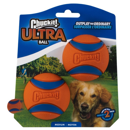Chuckit Zabawka Dla Psa Ultra Ball Medium 2Pak Piłki Do Aportowania Utrzymujące Się Na Wodzie Rozmiar M