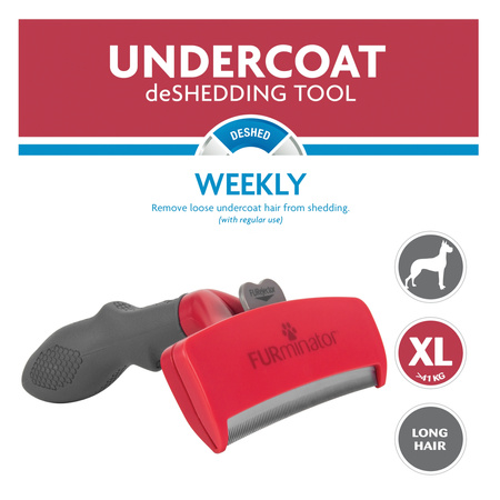 Furminator Dla Psów Długowłosych - Duża Szczotka Do Psiej Sierści
