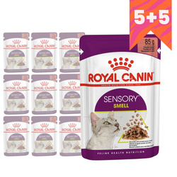 Royal Canin FHN Sensory Smell 10x85g Karma Mokra Kawałki W Sosie Dla Kotów Dorosłych Pobudzająca Wrażenia Węchowe 5+5 GRATIS