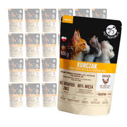 Mokra Karma Dla Kota PetRepublic Fileciki Z Kurczaka Saszetka 24x100g