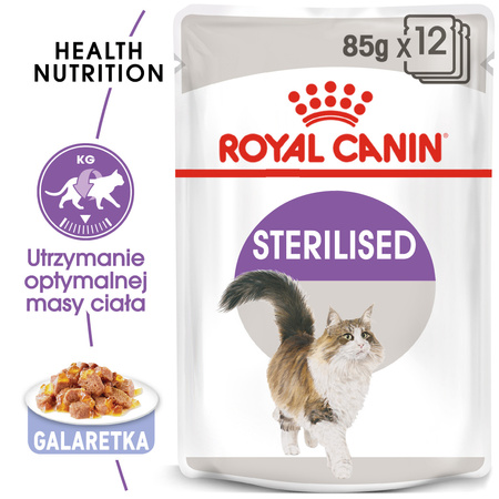 Royal Canin FHN Sterilised W Galaretce Mokra Karma Dla Kota 12x85g