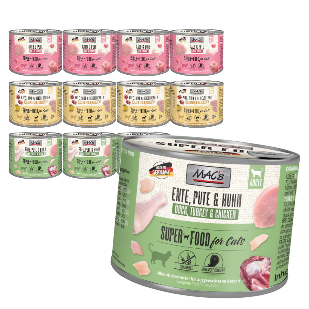 MAC's Mokra Karma Dla Dorosłych Kotów Mix 3 Smaków