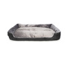 Legowisko prostokątne dla psa L 95x72cm CZARNE z wyjmowaną poduszką 85x62cm