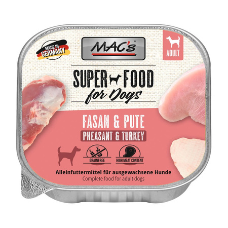 MAC's Dog Bezzbożowa Mokra Karma Dla Psa Tacka 10x150g Mix Smaków