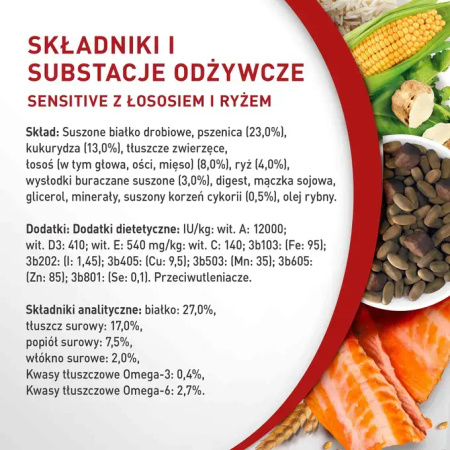 Purina ONE Mini Sensitive z Łososiem i Ryżem 2x800g Sucha Karma Dla Psów Małych Ras