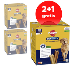 Pedigree Dentastix 3x56szt Przysmak Dentystyczny Dla Psów Dużych Ras 2+1 GRATIS