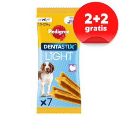 Pedigree Dentastix Light Dental Chews 2+2x98g Przysmak Dentystyczny Dla Psów Ras Średnich