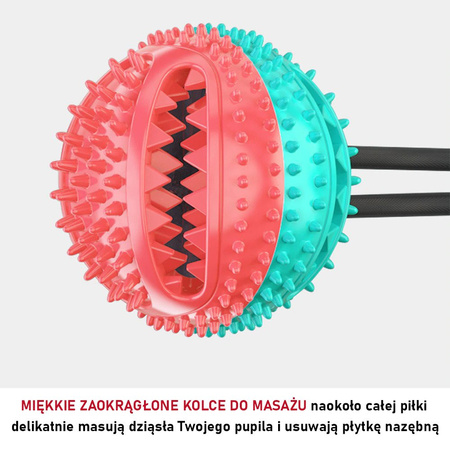 Zabawka gryzak dla psa na przysmaki piłka z dozownikiem