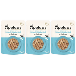 Applaws Cat Mokra Karma Dla Kota 3x70g Tuńczyk Z Leszczem W Bulionie