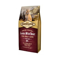 Carnilove Cat Lamb&wild Boar Sterilised 6 Kg - Sucha Karma Dla Kotów Po Sterylizacji, Jagnięcina I Dzik