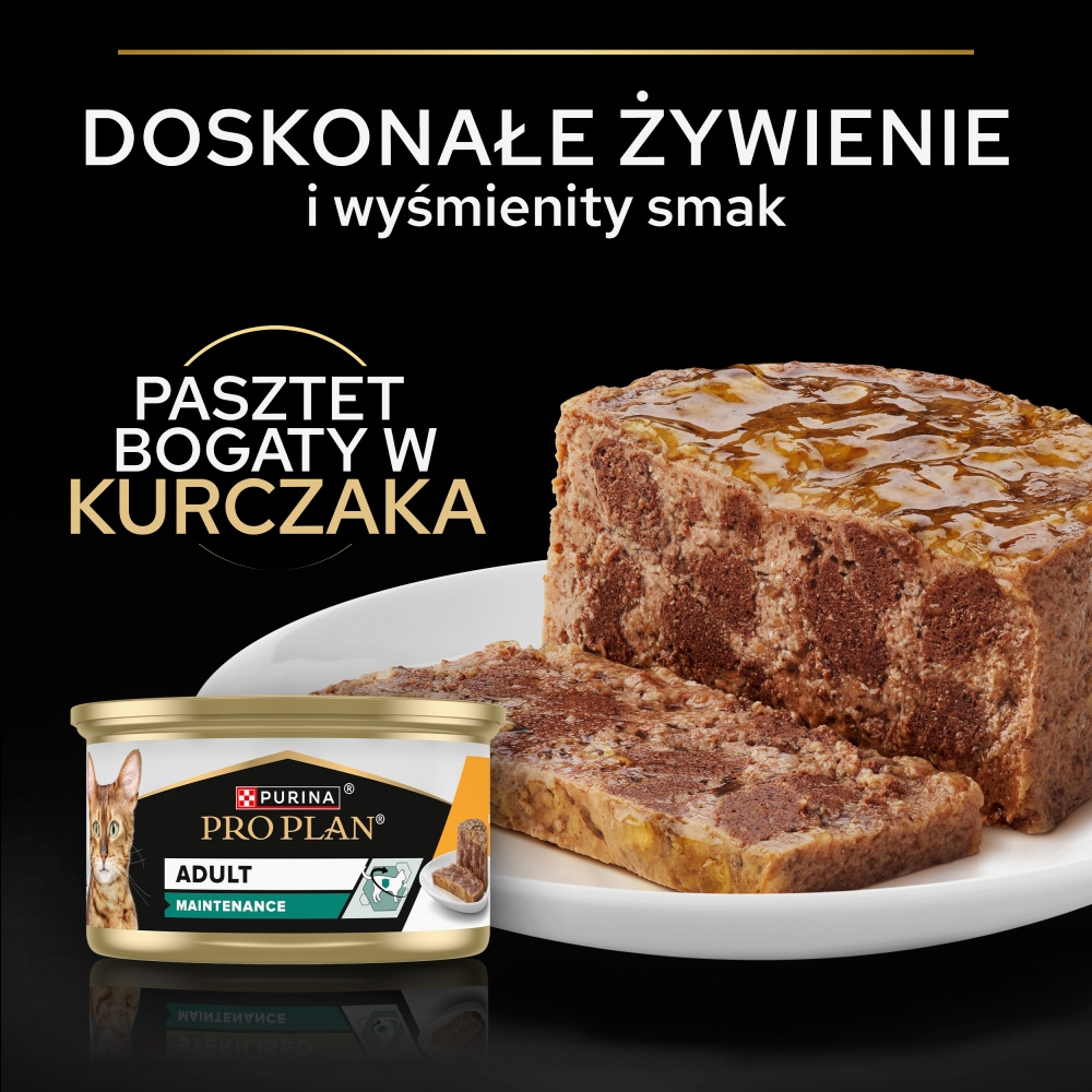 PRO PLAN Adult Wilgotny pasztet z Kurczakiem Mokra karma dla kota.