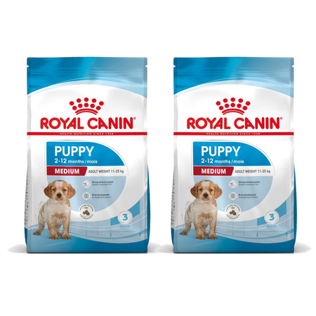 Royal Canin Shn Medium Puppy 2x4kg Karma Sucha Dla Szczeniąt Od 2 Do 12 Miesiąca Ras Średnich