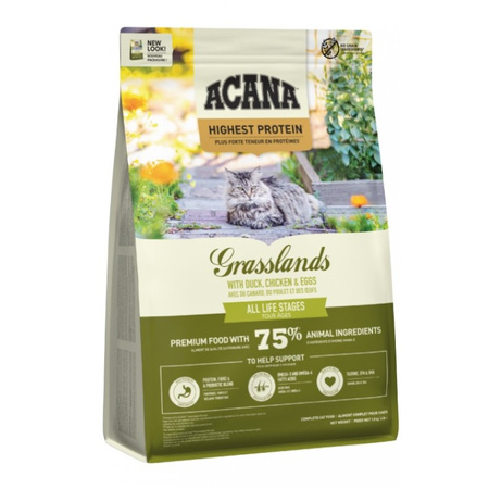 Acana Grasslands Cat 1,8kg Sucha Karma Dla Kota Z Kaczką I Kurczakiem