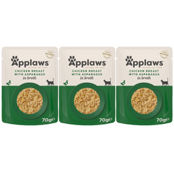 Applaws Cat Mokra Karma Dla Kota 3x70g Kurczak Ze Szparagami W Bulionie
