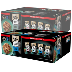 Sheba Fine Flakes Delicacy 160x85g Rybne Smaki Mokra Karma Dla Dorosłych Kotów w Galaretce