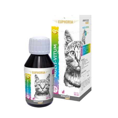 Biofeed Euphoria Multi-Vitum Cat 30ml Multiwitamina W Płynie Dla Kota