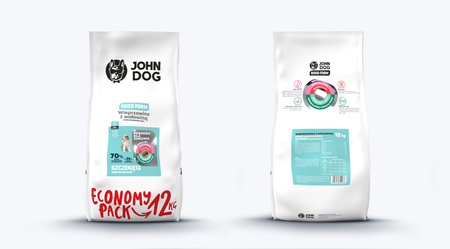 John Dog GOOD FORM PUPPY Wieprzowina z Wołowiną 12kg - sucha karma dla szczeniąt KSIĄŻKA GRATIS