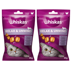  Whiskas Relaks i Odprężenie Przysmak Dla Kota Ciastka Z Kurczakiem 2x45g