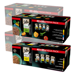 Sheba Selection Select Slices Drobiowe Smaki i Nature’s Collection Wybór Smaków 160x85g Mokra Karma Dla Kota w Sosie