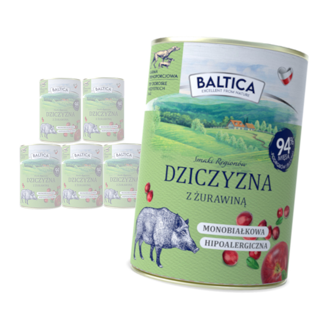 Baltica Monoprotein Dziczyzna Prebiotyki Mokra Karma Dla Psa