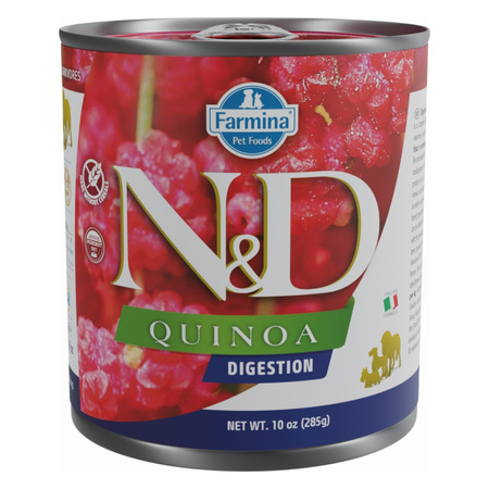 Farmina N&D Dog Quinoa Digestion 6x285g Dietetyczna Mokra Karma Dla Psa Z Jagnięciną Na Trawienie