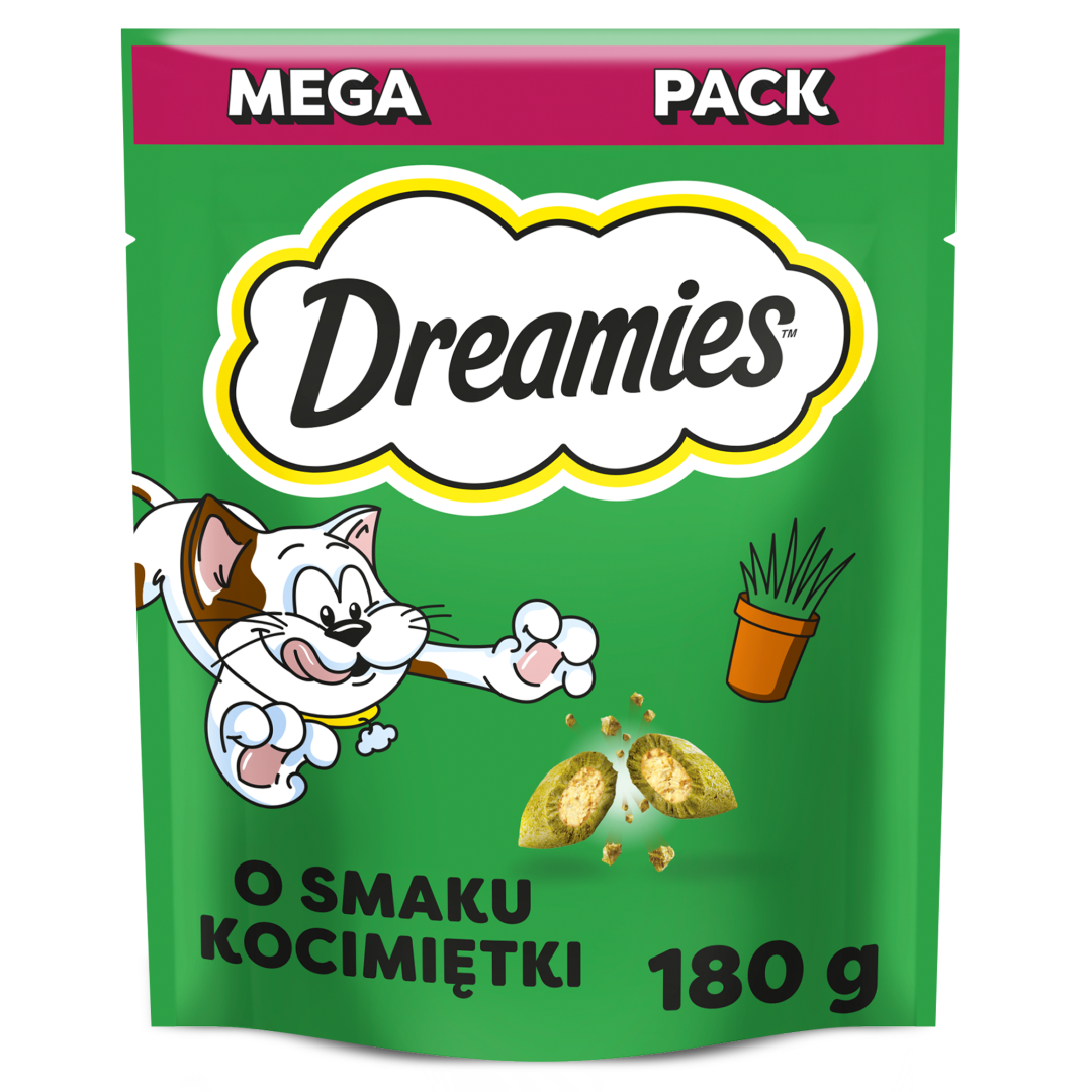 Dreamies Przysmak Dla Kota Chrupiące Paszteciki Z Nadzieniem Z Nutą Kocimiętki
