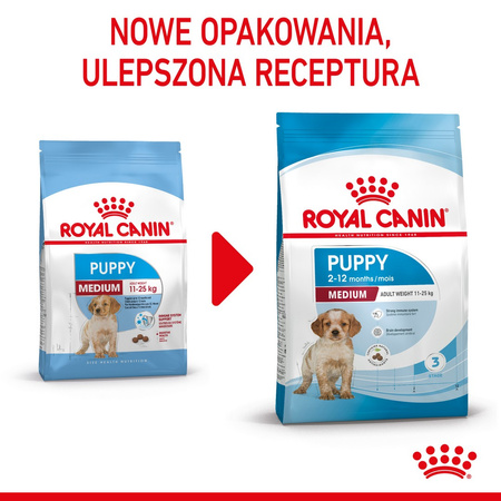 Royal Canin Shn Medium Puppy 2x4kg Karma Sucha Dla Szczeniąt Od 2 Do 12 Miesiąca Ras Średnich
