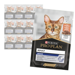Purina Pro Plan Adult Indoor 12x85g Mokra Karma Dla Kotów Niewychodzących z Łososiem w Sosie