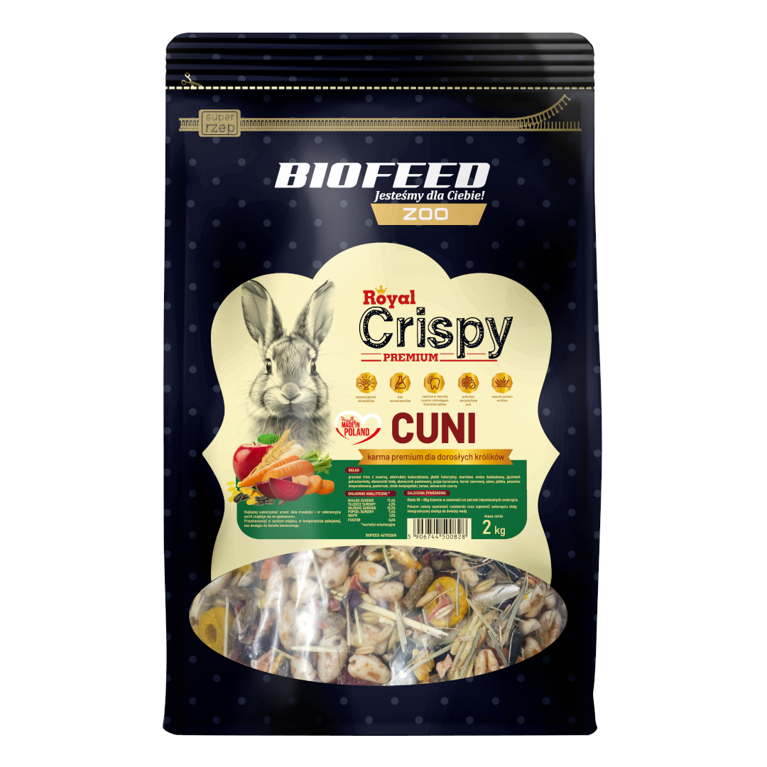 Biofeed Royal Crispy Premium Cuni Sucha Karma Dla Dorosłych Królików