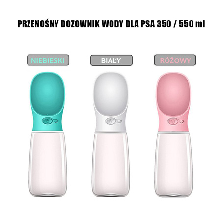 Spacerowy zestaw OPTIMA dla małych i średnich psów (szelki, smycz automatyczna, dozownik wody, woreczki)