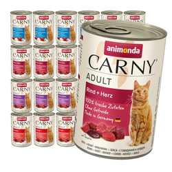 Animonda Carny Adult 24x400g Mokra Karma Dla Kota Mix Smaków z Wołowiną