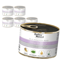 Dolina Noteci Premium 6x185g Mokra Karma Dla Psów Małych Ras z Królikiem Fasolką i Ryżem Brązowym