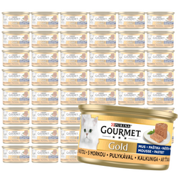 Purina Gourmet Gold Karma Dla Kotów Mus Z Indykiem 48x85g