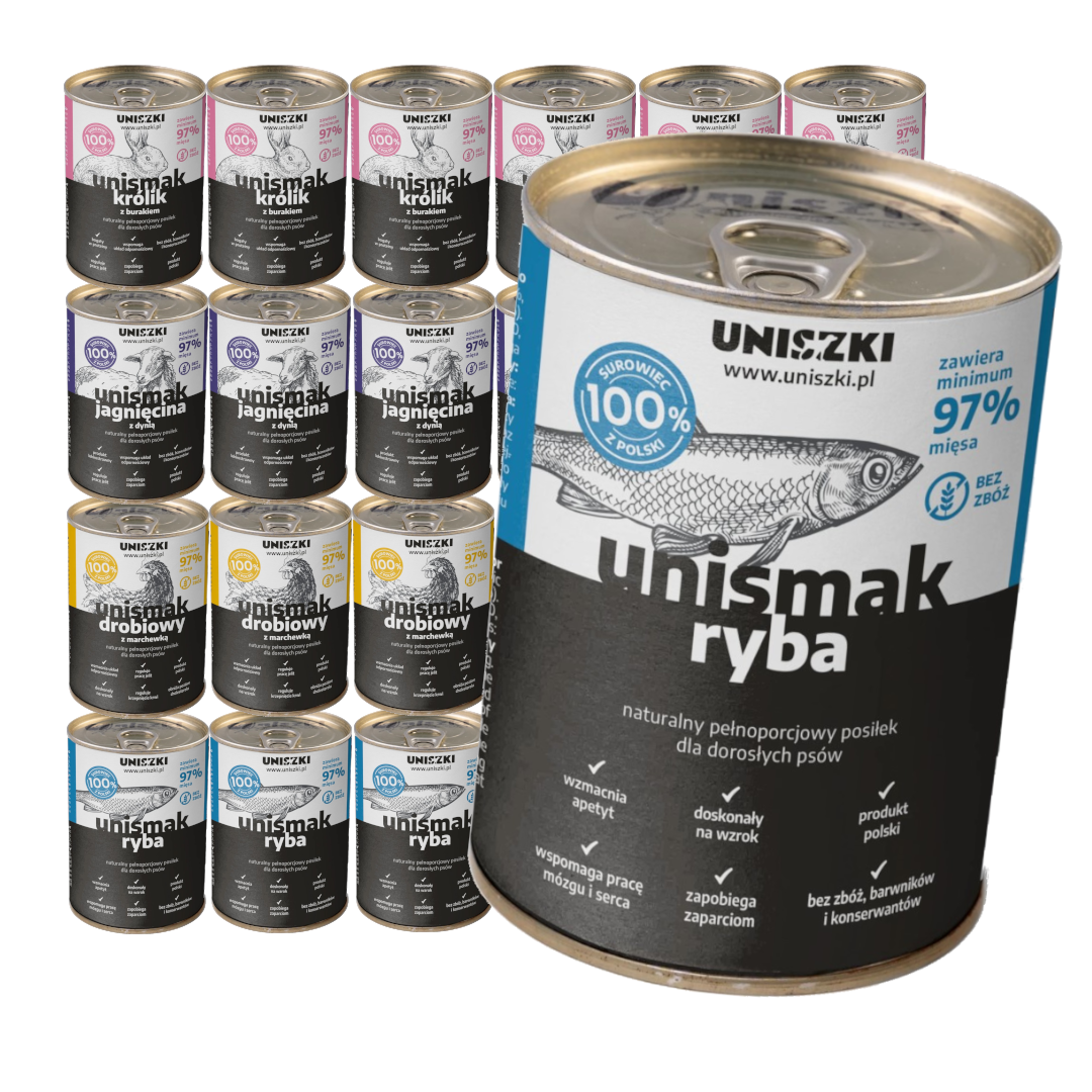 Uniszki Mokra Karma Dla Psa Mix Smaków