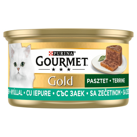 Purina Gourmet Gold Pasztet z Królikiem 24x85g Mokra Karma Dla Kota