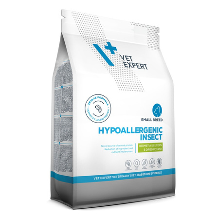 VetExpert Veterinary Diet Hypoallergenic Insect 2kg Hipoalergiczna Sucha Karma Dla Psów Małych Ras z Owadami