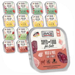 MAC's Tacka 16x100g Bezzbożowa Mokra Karma Dla Kota Mix Smaków Superfood