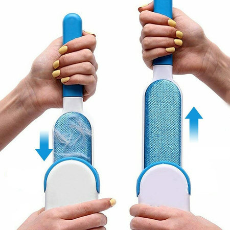 Szczotka Do Czyszczenia Ubrań Tapicerki Z Sierści Pomarańczowa