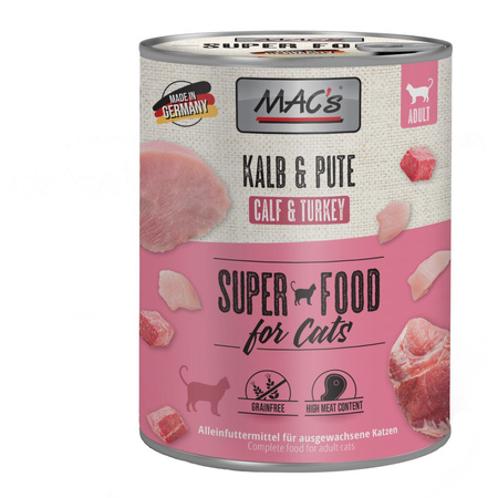 MAC's 6x800g Bezzbożowa Mokra Karma Dla Dorosłego Kota Mix 6 Smaków