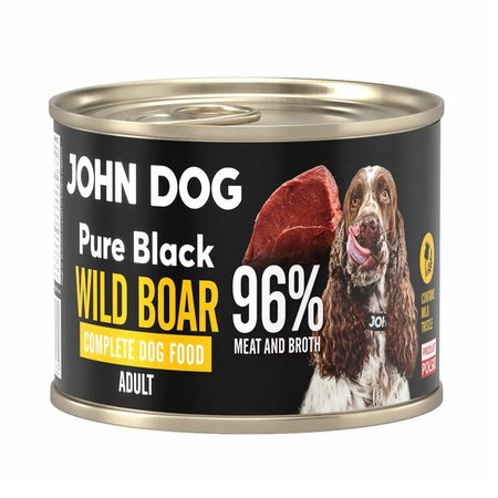 John Dog Pure Black Adult 6x200g Mokra Karma Dla Psa Mix 6 Smaków