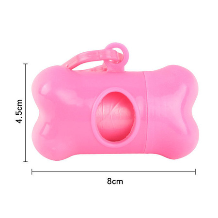 Dispenser na worki na psie odchody 8x4.5 cm, dozownik na worki dla psa